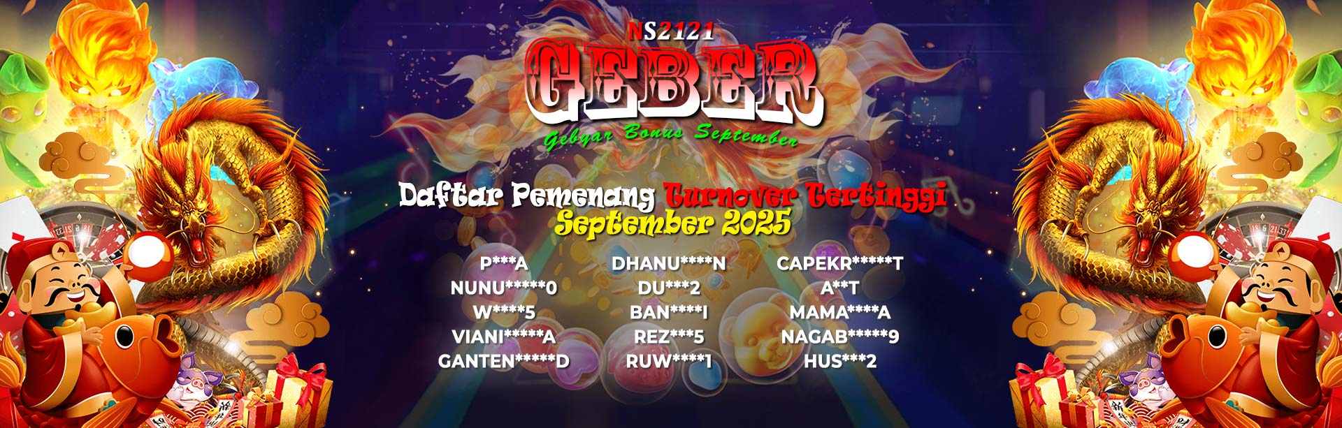 TO TERTINGGI BULAN SEPTEMBER NS2121
