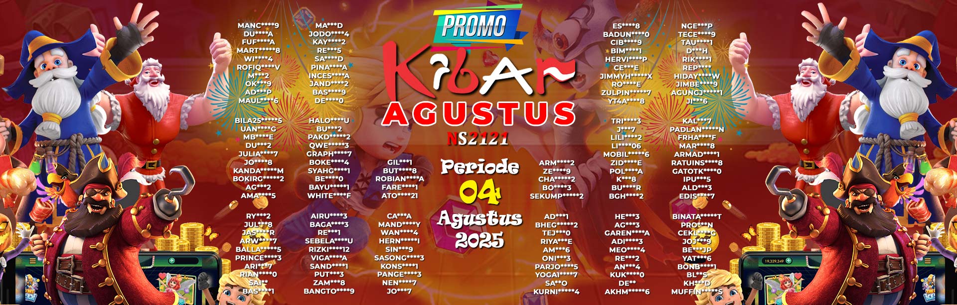 WINNER KIBAR AGUSTUS NS2121