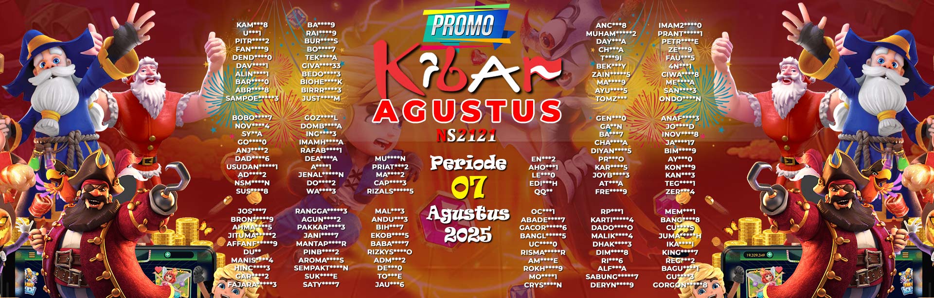 WINNER KIBAR AGUSTUS NS2121