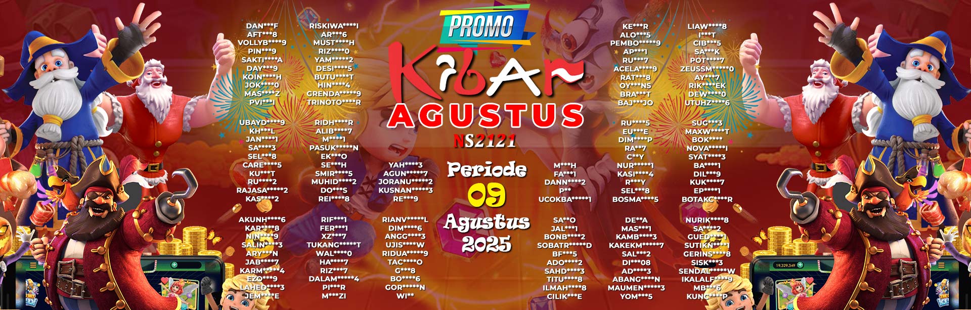 WINNER KIBAR AGUSTUS NS2121