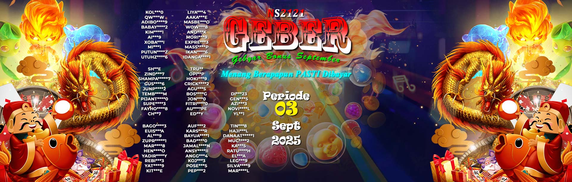 WINNER GEBER SEPTEMBER NS2121