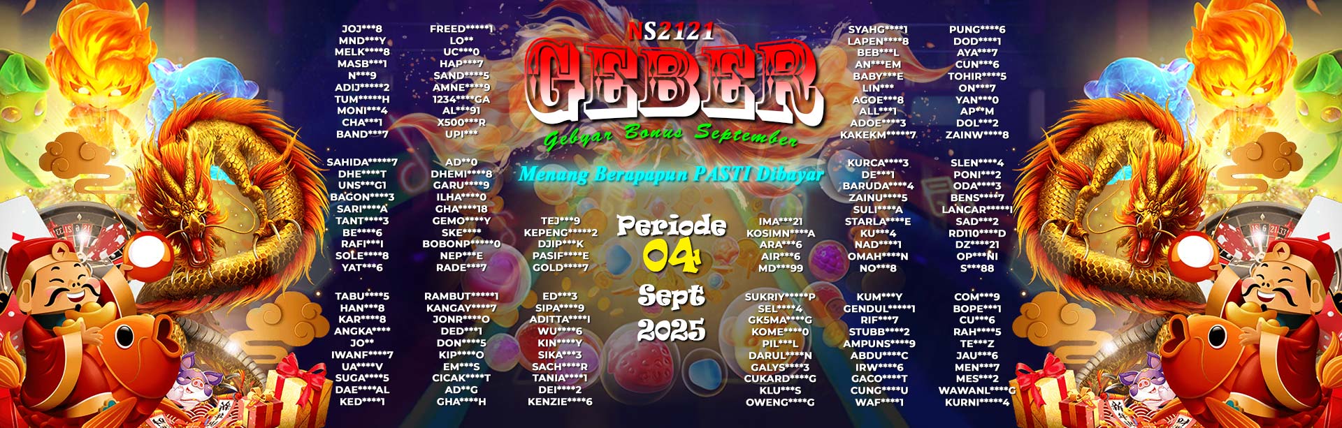 WINNER GEBER SEPTEMBER NS2121