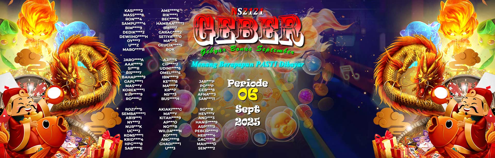 WINNER GEBER SEPTEMBER NS2121