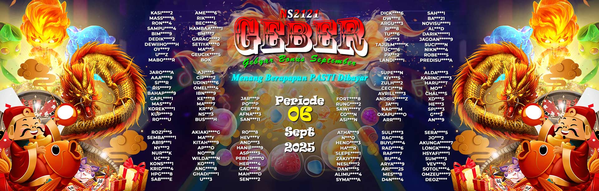 WINNER GEBER SEPTEMBER NS2121