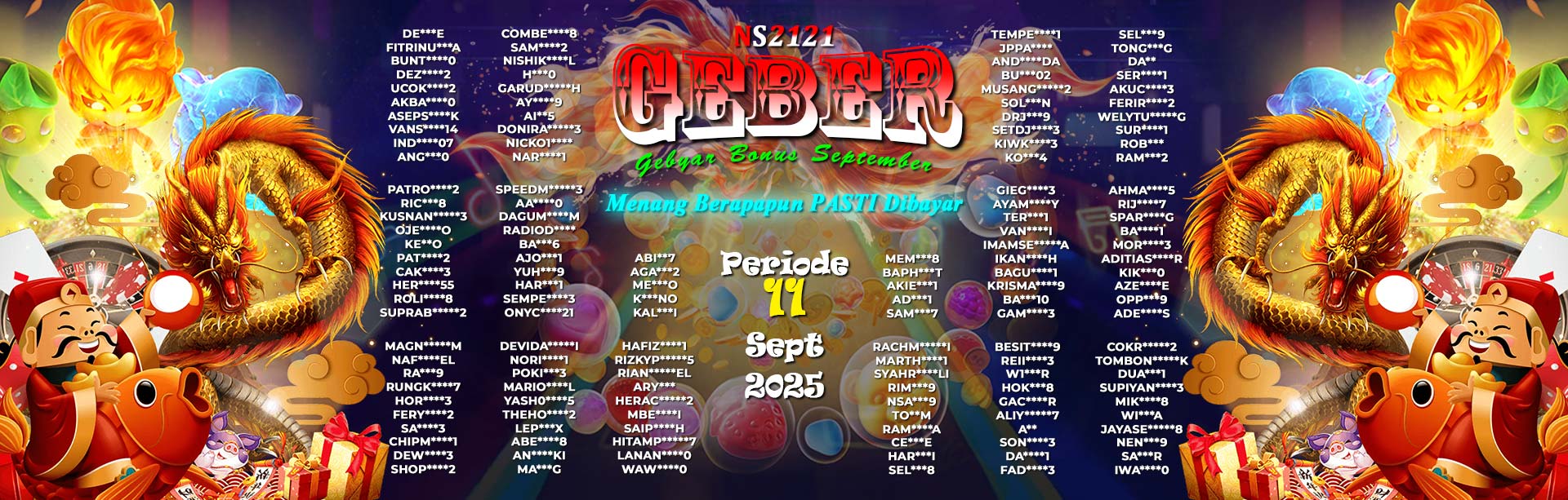 WINNER GEBER SEPTEMBER NS2121
