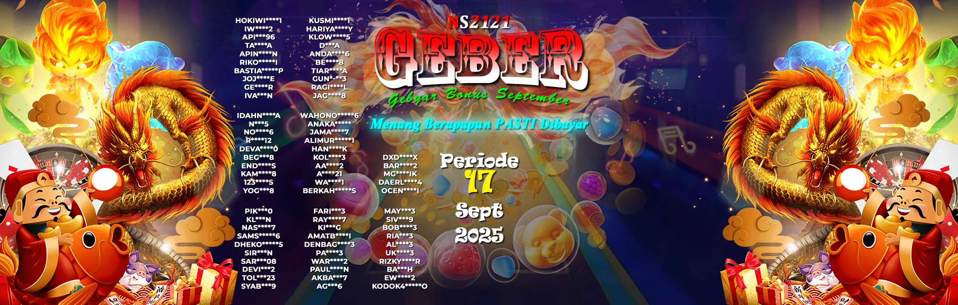 WINNER GEBER SEPTEMBER NS2121