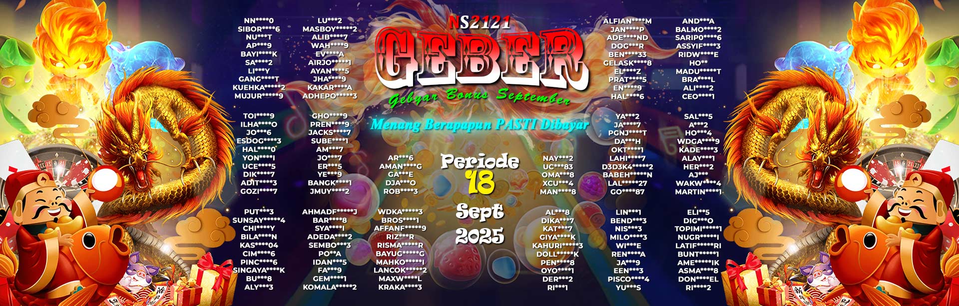 WINNER GEBER SEPTEMBER NS2121