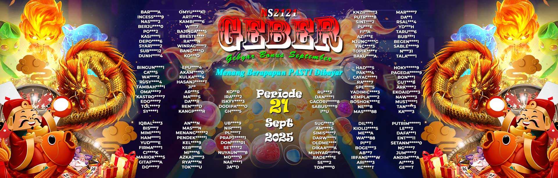 WINNER GEBER SEPTEMBER NS2121
