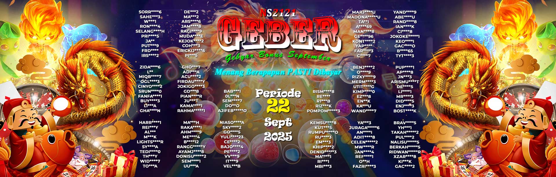 WINNER GEBER SEPTEMBER NS2121