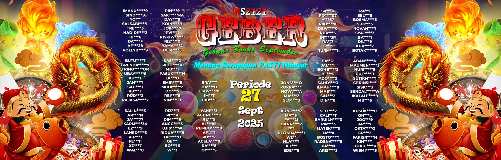 WINNER GEBER SEPTEMBER NS2121