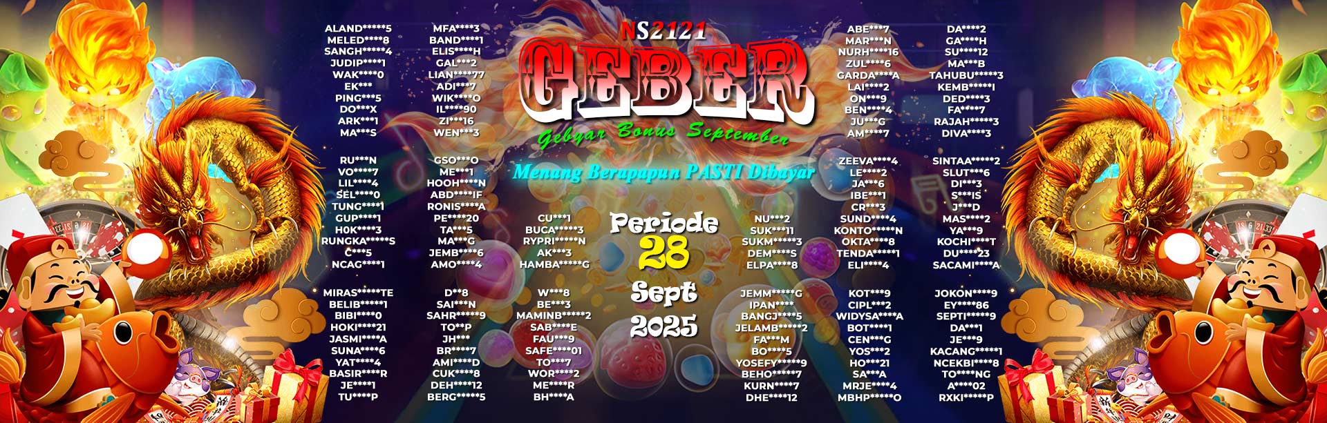 WINNER GEBER SEPTEMBER NS2121