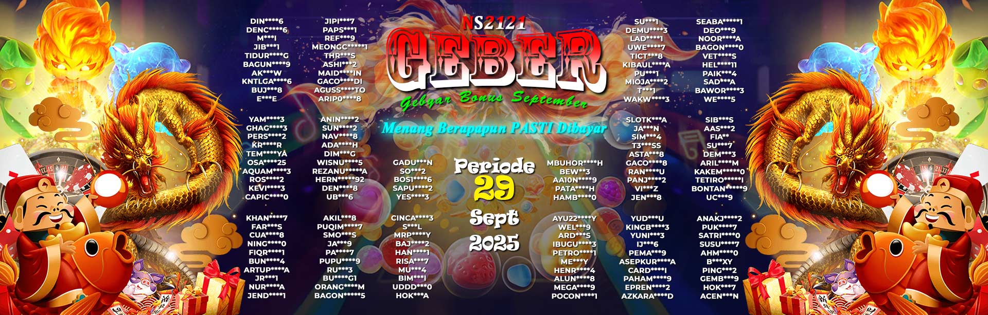 WINNER GEBER SEPTEMBER NS2121