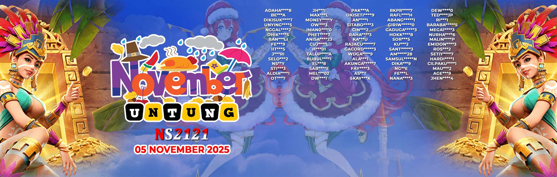 WINNER NOVEMBER UNTUNG NS2121