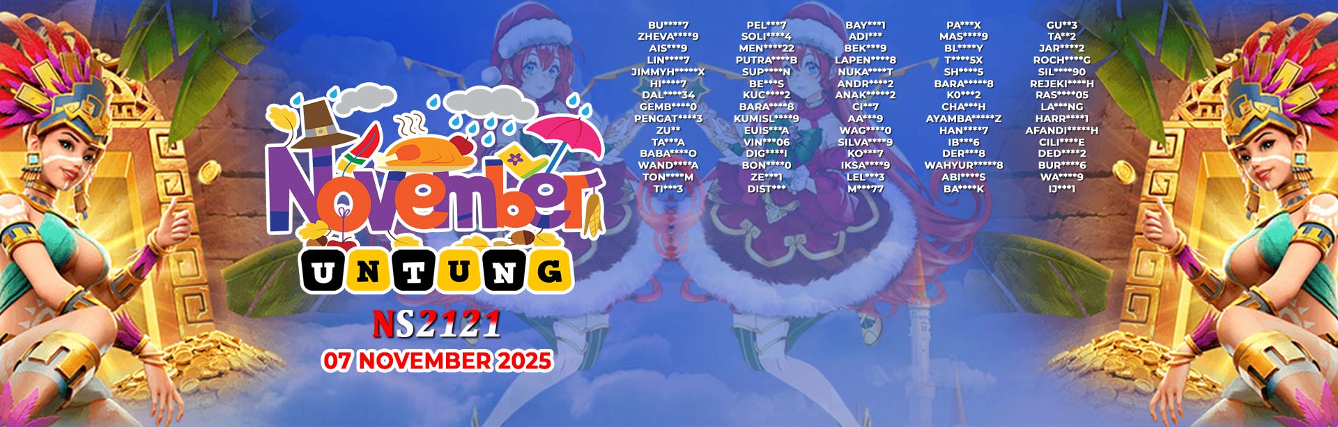 WINNER NOVEMBER UNTUNG NS2121