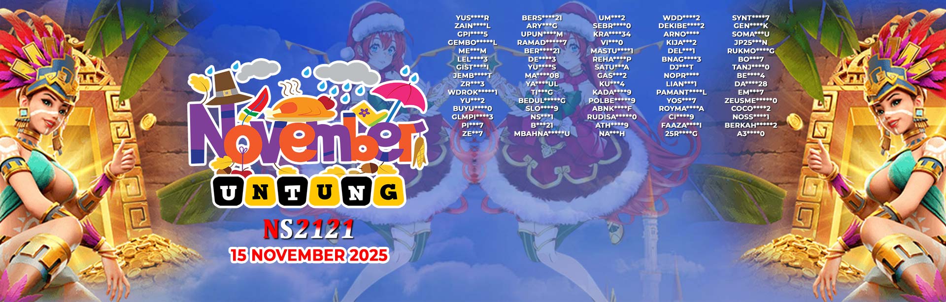 WINNER NOVEMBER UNTUNG NS2121