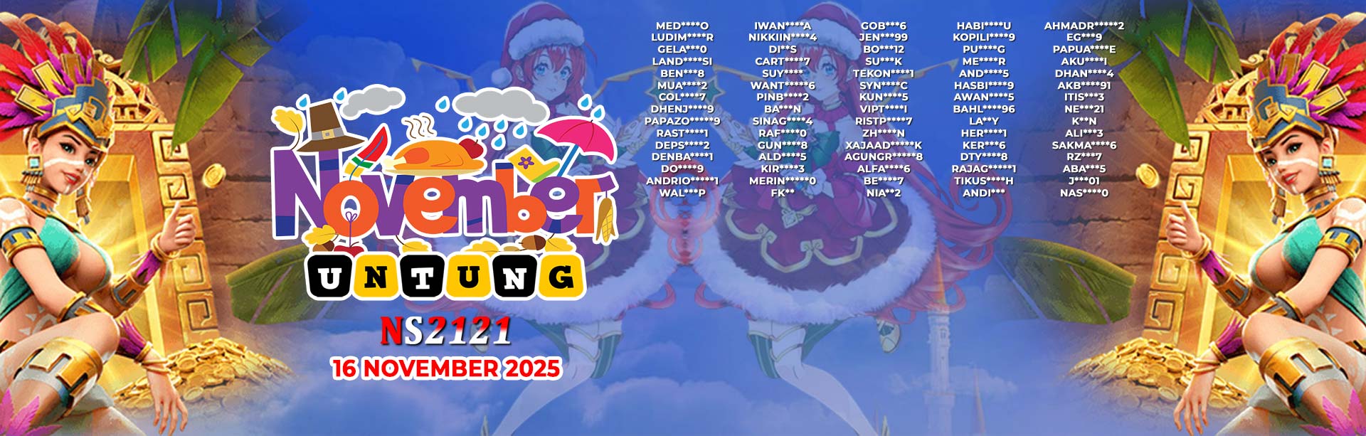 WINNER NOVEMBER UNTUNG NS2121