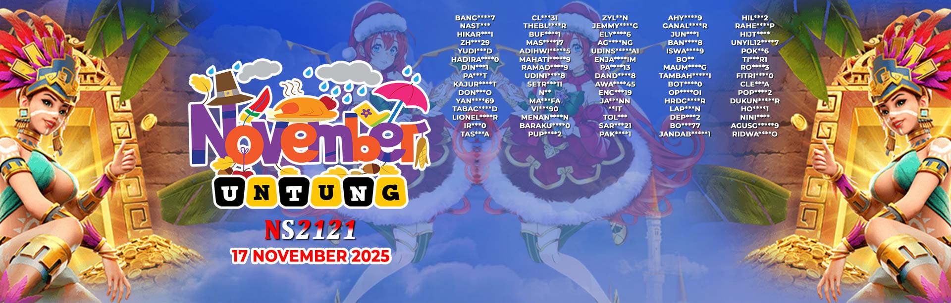 WINNER NOVEMBER UNTUNG NS2121