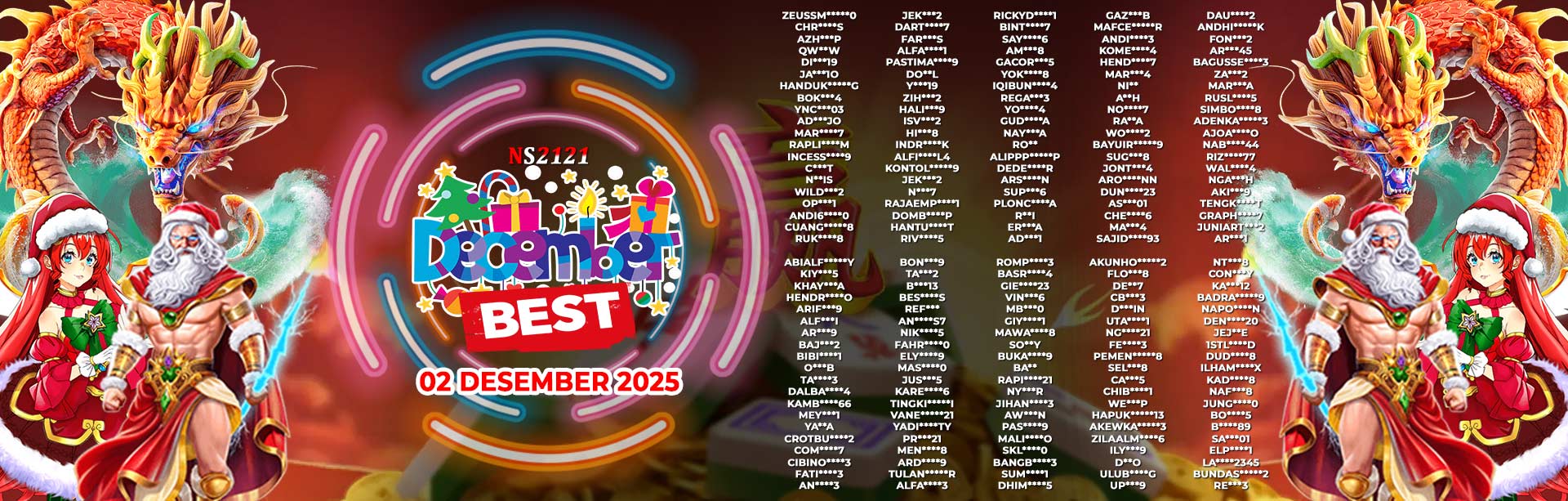 WINNER DECEMBER BEST NS2121