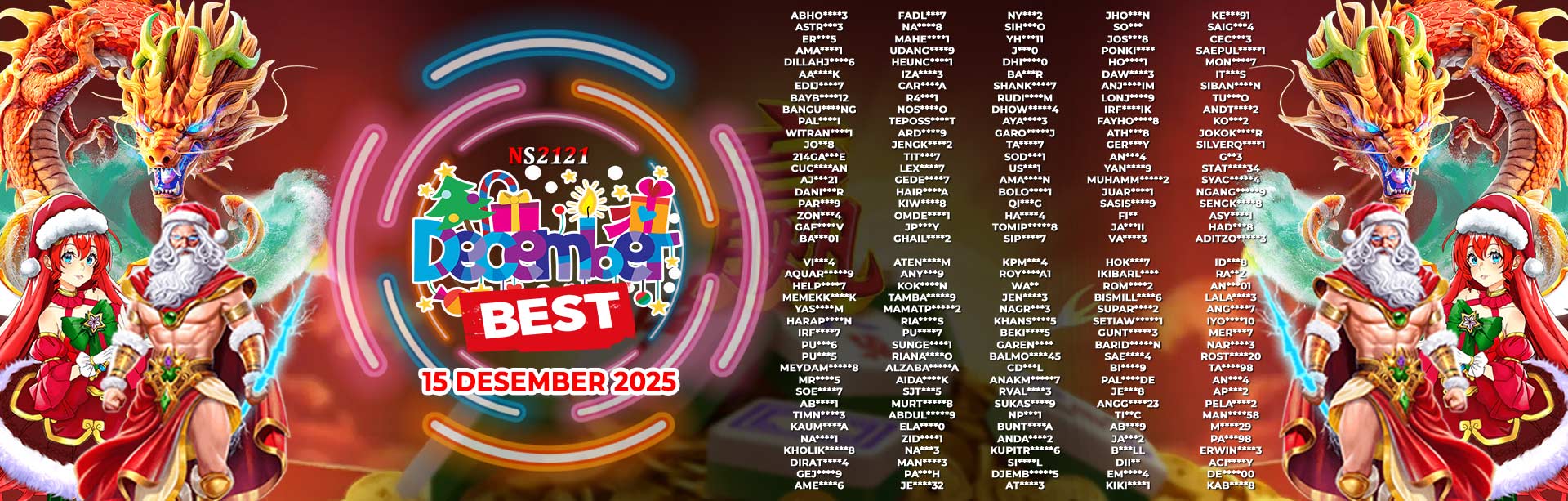 WINNER DECEMBER BEST NS2121