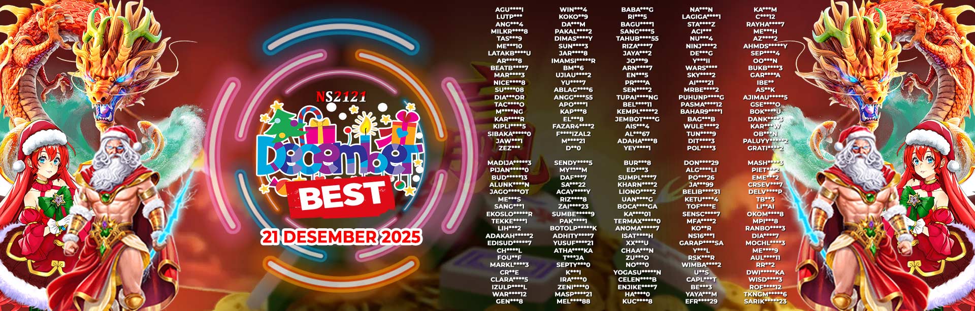 WINNER DECEMBER BEST NS2121