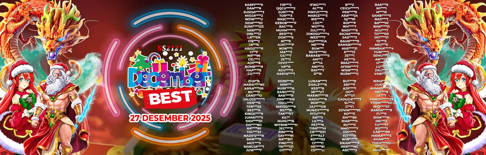 WINNER DECEMBER BEST NS2121