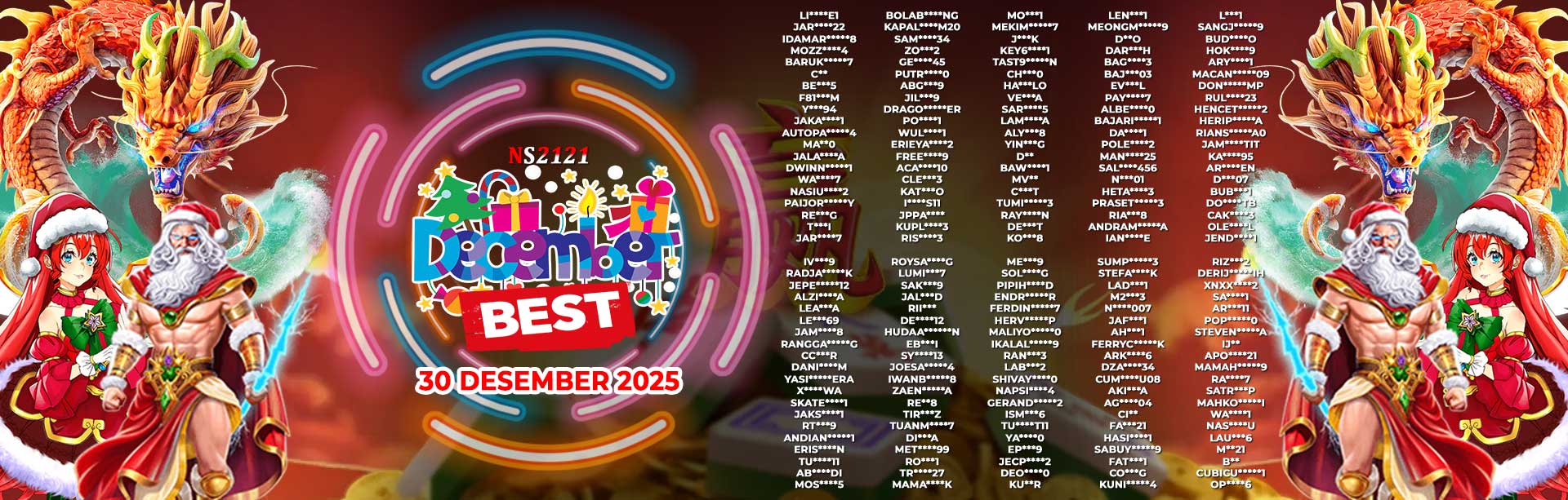 WINNER DECEMBER BEST NS2121