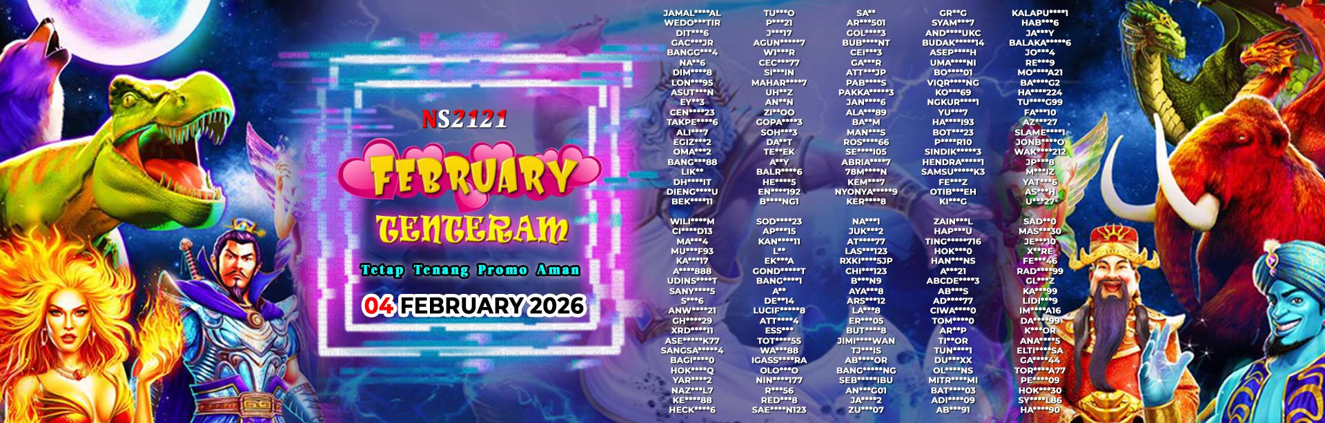 WINNER FEBRUARY TENTERAM NS2121