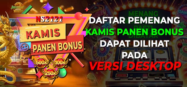 WINNER KAMIS PANEN BONUS 30 OKT 2025